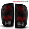 AmeriLite for 1995-2000 Toyota Tacoma Black Smoke Replacement Tail Lights