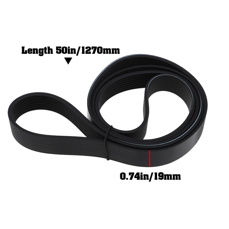 Briny River 8 Ribs 50 Inch Drive Belt Compatible with