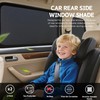 2Pack Car Rear Side Window Shade for Baby, Stretchable &