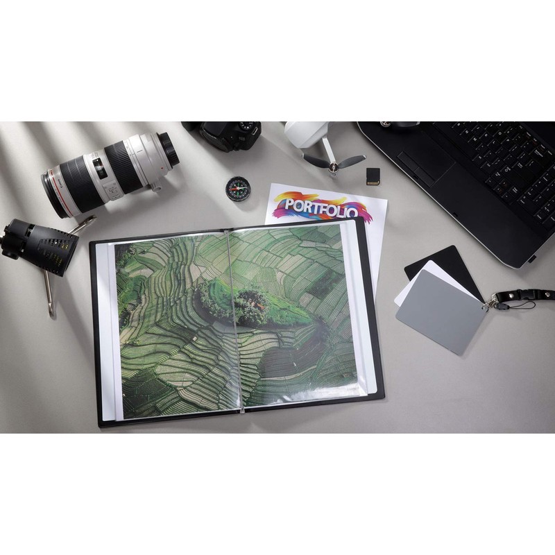 Rillstab A4 Original Display Book with 20 Pockets - Black