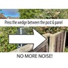 Fence Panel Wedges Grips Stops Banging Rattling Noise Stoppers Pack