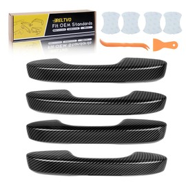 Carbon Fiber Look Door Handle Covers for Honda Civic2022 2023 2024 2025 11th Gen, Accord/CR-V/HR-V 2023 2024 2025,Front and Rear Set(Carbon Fiber, Front and Rear Set)