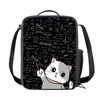 Wiryuouvt Cute Kitten Kids' Backpacks & Lunch Boxes Chalkboard Girls