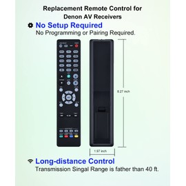 JISOWA Remote Control for Denon AVR-S740H RC-1253 AVR-S760H RC-1217 AVR-S940H DRA-800H AVR-X2200W AVR-X2700H AVR-X3300W AVR-X1700H Home Theater AVR AV Receiver Replacement
