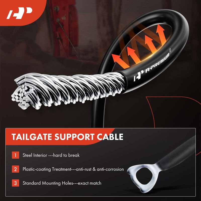 A-Premium 30-PC Tailgate Rebuild Kit Compatible with Ram 1500/2500/3500, 2013