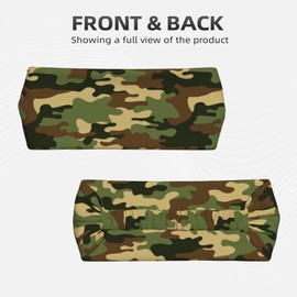 Military Army Green Camo Elastic Headband Breathable Athletic Sweat Headbands for Men Women