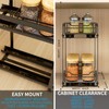BOIVSHI Spice Rack Organizer for Cabinet, 2 Tier Pull Out