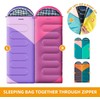 KANYAK Water-Resistant Portable Purple Sleeping Bag for Adults Teens and