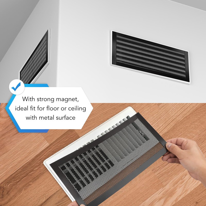 4P Magnetic Floor Vent Covers 5.5 x 12 Inch Air