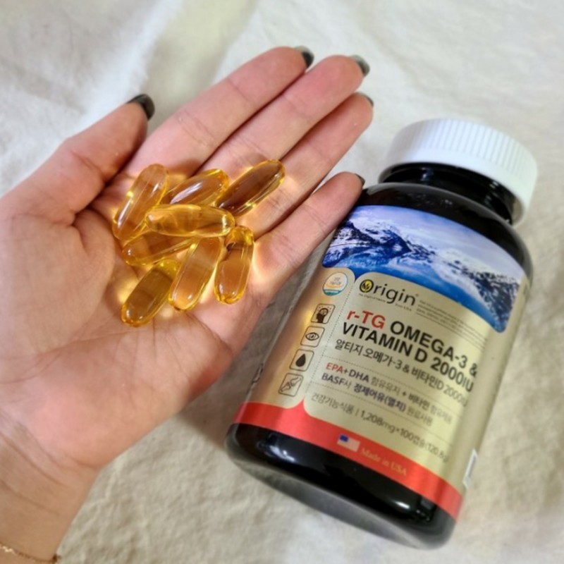Origin Altige Omega-3 & Vitamin D 2000IU 200-day supply /