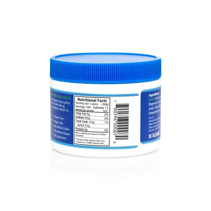 Spry Xylitol Peppermint Sugar Free Candy - Promote Oral Health,