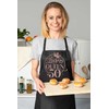 Print4U Birthday Queen 50 Ladies Apron 50th Birthday Gift Cooking
