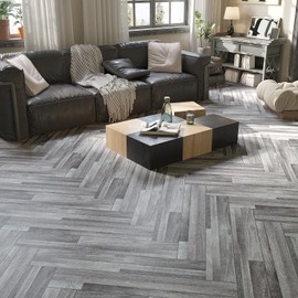 VEELIKE Grey Vinyl Plank Flooring Waterproof Peel and Stick Floor Tile for Bathroom Kitchen Bedroom 16-Pack 24 Sq. Ft. Wood Laminate Flooring Peel and Stick Vinyl Floor Tiles for Living Room 6''x36''