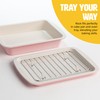 Tasty Nonstick Toaster Oven Baking Set Includes Cake Pan, Oven