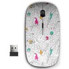 KAWAMOUSE 2.4G Ergonomic Portable USB Wireless Mouse for PC, Laptop,