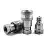2 sets 1/4" NPT Thread ISO 7241-A Hydraulic Quick Connect