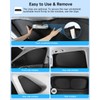 EVOOOR 8PCS Windshield Sun Shade for Toyota Highlander 2014-2019 Accessories-