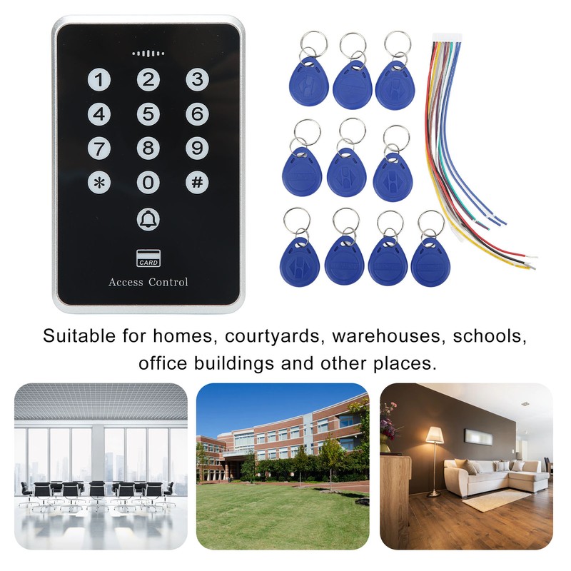 Security Door Access Control System Kit with Touch Keypad Card