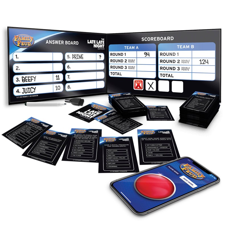 Family FEUD Late Late Night Edition Card Game, Anything but