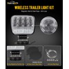 Partsam Wireless LED Trailer Light Kit Magnetic Towing Tail Light