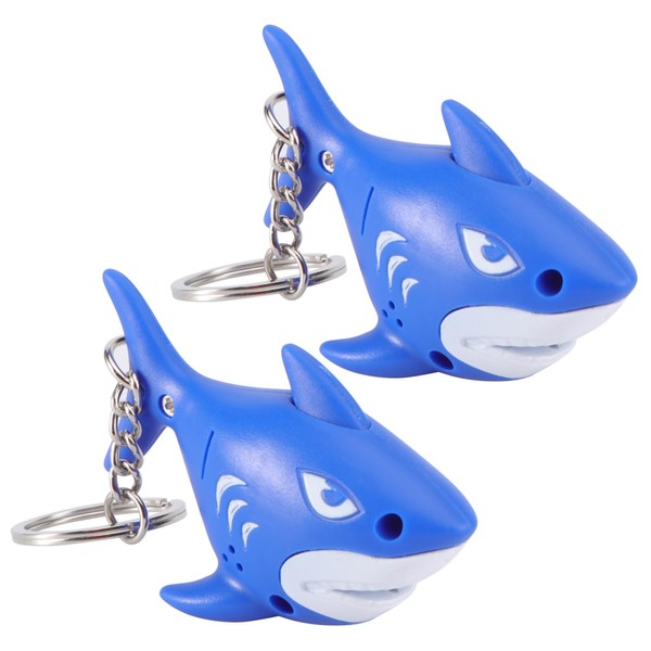 PACKOVE Shark Keychains Spooky Flash Keyring Sound Keychain for Bag