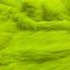 Unbranded Neon Yellow Mohair Shaggy Faux Fur Fabric By The