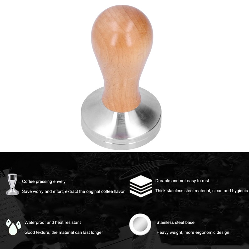 51mm Coffee Tamper Stainless Steel Coffee Powder Press Hammer with