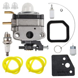 MOTOALL 753-06258A 75306258A Carburetor Carb with Air Filter Primer Bulb for 753-06258 Ryobi RY252CS RY253SS RY251PH RY254BC 2 Cycle 25cc Gas String Trimmer Replace # 75306258A