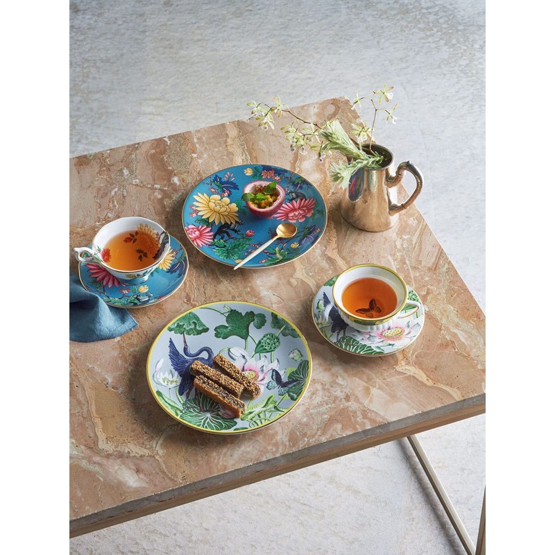 【正規輸入品】 ウェッジウッド ワンダーラスト ウォーターリリー ティーカップ&ソーサー 200ml 結婚祝い プレゼント 1057268 イエロー