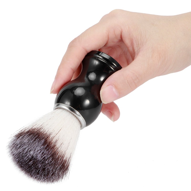 2PCS Men Portable Synthetic Nylon Beard Brush Salon Face Cleaning