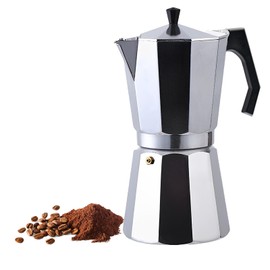 Vaolvpant 12 Cup Aluminum Moka Pot Classic Stovetop Espresso Coffee Maker Coffeemaker Percolator Moka Express Classic Cafe Maker for Italian and Cuban Café Brewing Silver 600ML 20oz