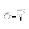 SHIN YO Mini-LED-Rücklicht, rotes Glas, E-gepr. (Black)