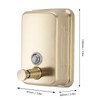 Wall Mount Commercial Soap Dispenser Large Capacity Leakproof Manual Stainless