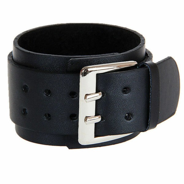 Unbranded Punk Cool Men Womens Wide Genuine Leather Belt Bracelet