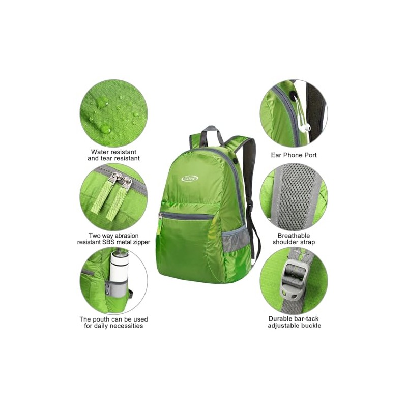 G4Free Lightweight Packable Backpack for Travel and Hiking