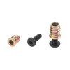 Rrina 28 Sets 1/4-20 x 25/32" Furniture Screw Nut Threaded
