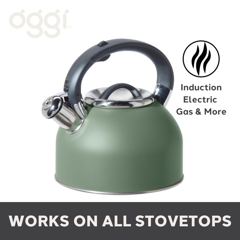 OGGI Tea Kettle for Stove Top - 64oz / 1.9lt,
