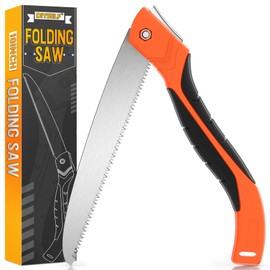 DIYSELF Folding Saw, 10-Inch Hand Saw for Tree Trimming, Pruning Saw with Sk-5 Steel Blade, Heavy Duty Camping Saw, Foldable Saw, Garden Bushcraft Saw