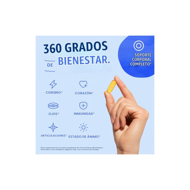 Ocean Blue Professional® | Suplemento Alimenticio de Omega‑3 | 2100