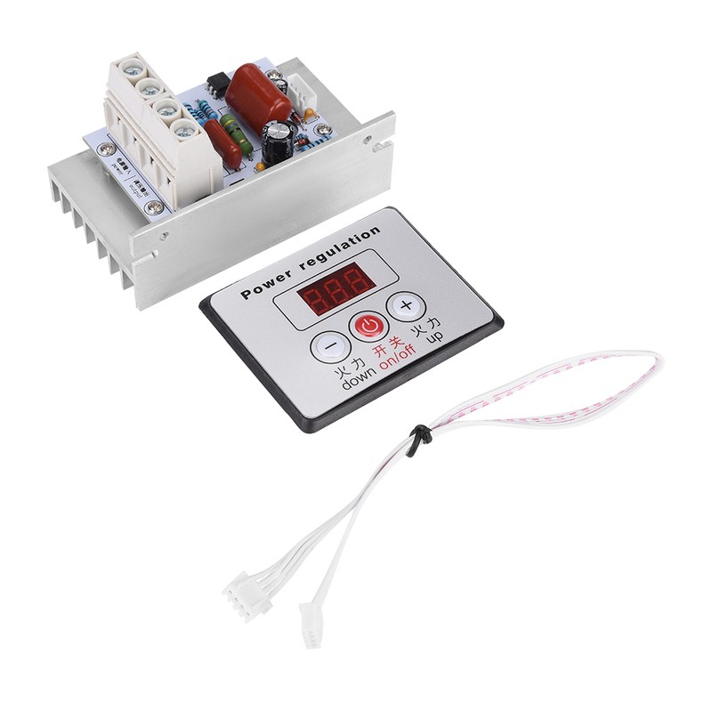 10000W SCR Digital Voltage Regulator Speed Control Dimmer Thermostat AC