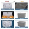 ENGPOW File Box with Lock,Fireproof Document Box with Pockets,Collapsible File