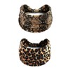 LINGXINXIN Leopard print Headband Fashion Wide Headband Knoted Turban Yoga