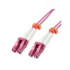 VALUE Fibre-Optic Cable 50/125µm OM4, LC/LC, Low-Loss Connector, Purple, 7