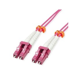 VALUE Fibre-Optic Cable 50/125µm OM4, LC/LC, Low-Loss Connector, Purple, 7 m