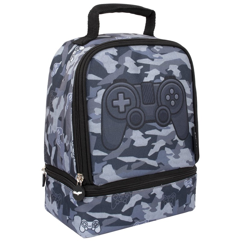Fringoo - Double Decker Lunch Box - Gamer Camoflauge Design