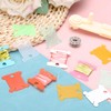 PATIKIL Plastic Floss Bobbins, 300 Pack Thread Cards Cross Cotton