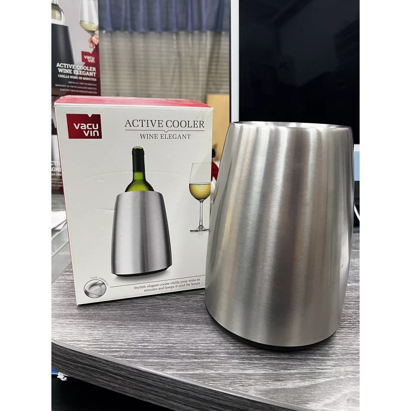 Vacu Vin Active Wine Cooler Elegant Stainless Steel