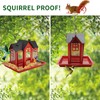 Refein Squirrel Proof Wild Bird Feeder, Outdoor Bird Feeder for