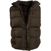 J. Whistler Men’s Puffer Vest Water-Resistant Removable With Fleece Hood,