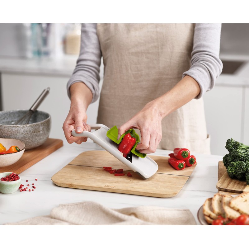 Joseph Joseph Duo Multi-Grip Mandoline, Fruit and Vegetable Slicer with